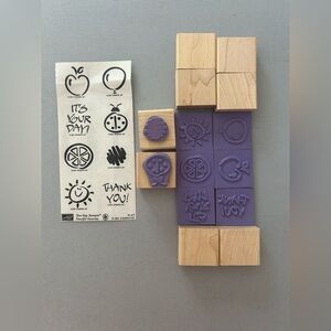 Stampin’ Up Fanciful Favorites Rubber Stamps Set New Unmounted
